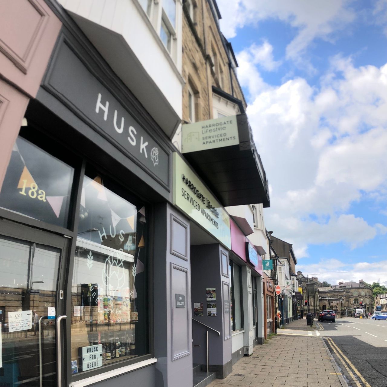 Harrogate Lifestyle Luxury Serviced Apartments property building entrance 18 Kings Road 18 Spa Building
