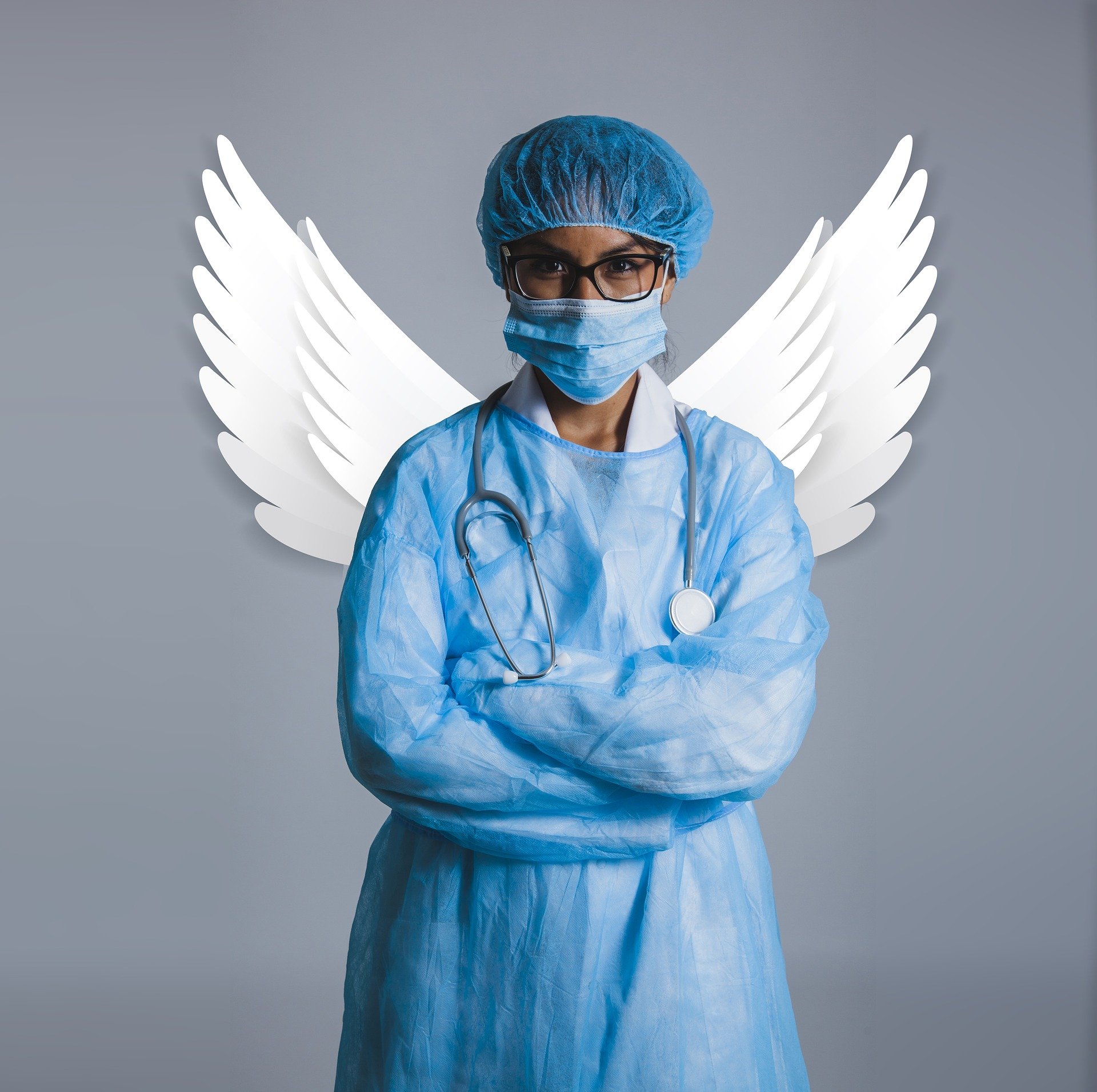 NHS nurse wings hero angel